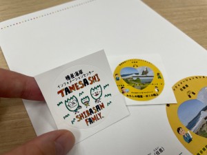 ステッカー貰えるよ